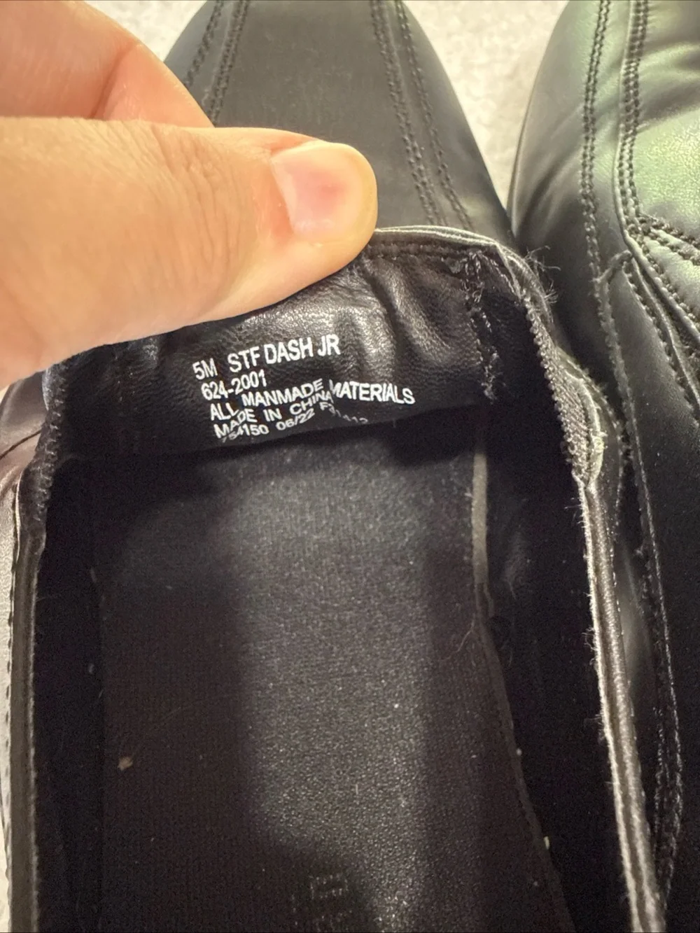 Stafford Boys Black Size 5 M Slip On Black Dress Shoes Dash jr 624-2001